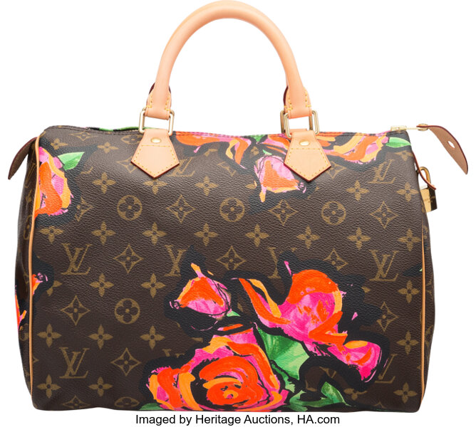 Louis Vuitton Pochette Accessories Stephen Sprouse Roses Monogram  Brown/Pink/Orange in Canvas with Gold-tone - US