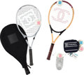 Chanel Limited Edition Tennis Racquet Racket 4 Tennis Balls and Case n –  Mightychic