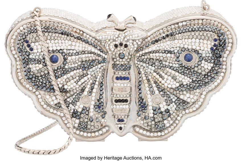 Judith Leiber Mariposa Crystal Butterfly Clutch Bag - Vivaldi Boutique