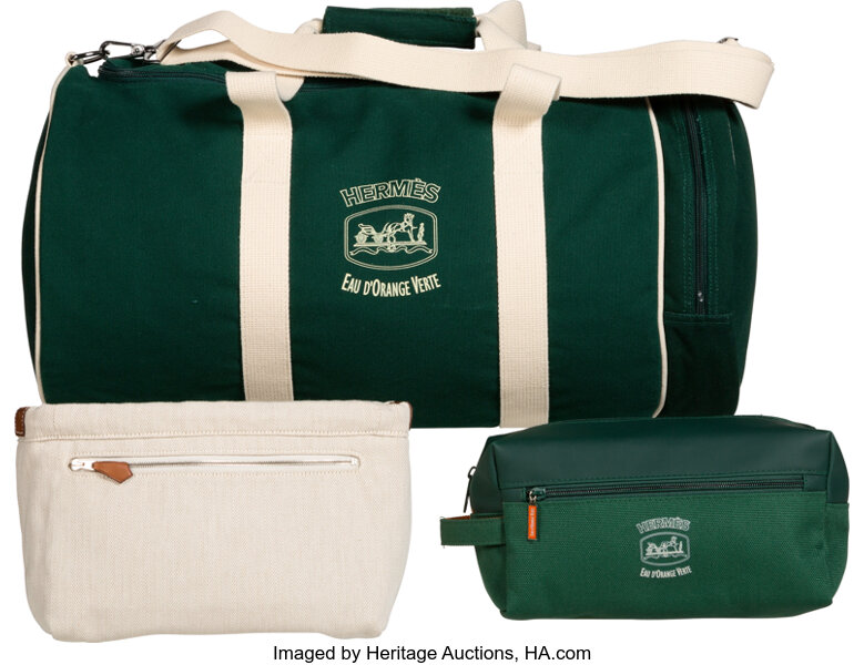 Hermes Set of Three: Duffle Bag, Toiletry Bag, & Bag Organizer