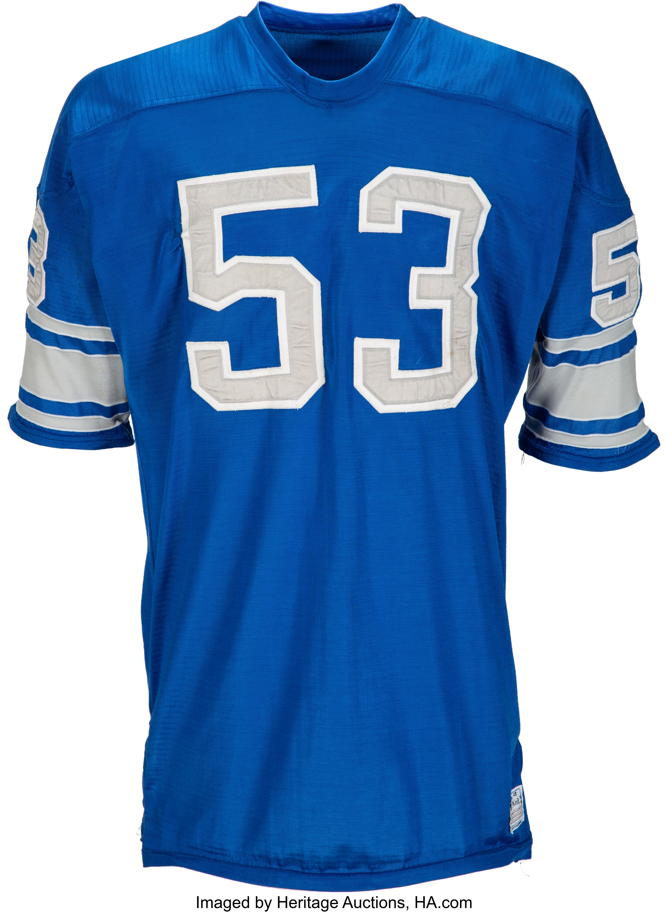 1972 Mike Lucci Game Worn Detroit Lions Jersey. Football