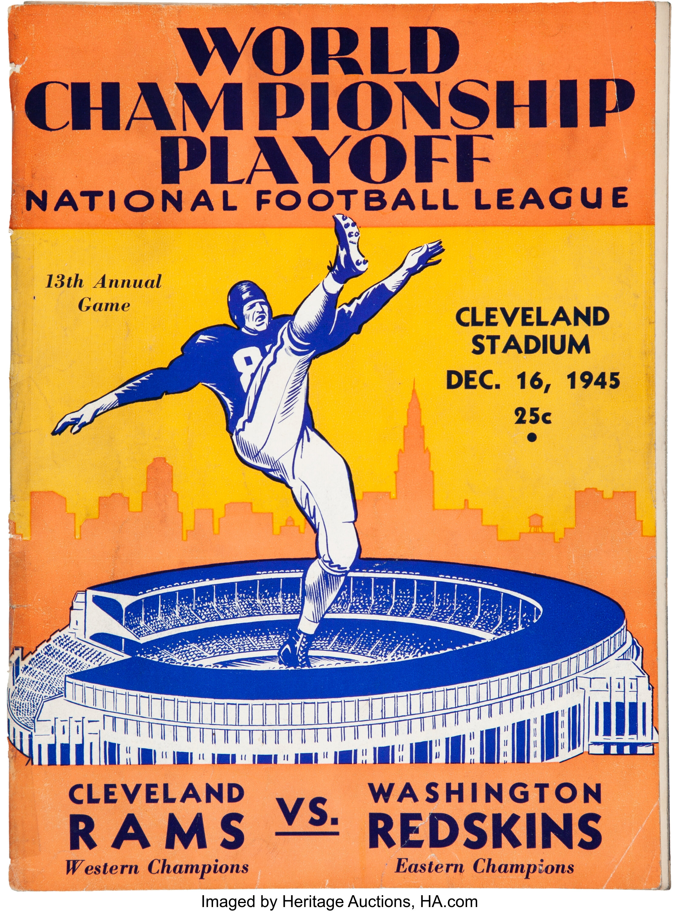 Program Cover from 1948 NFL Championship