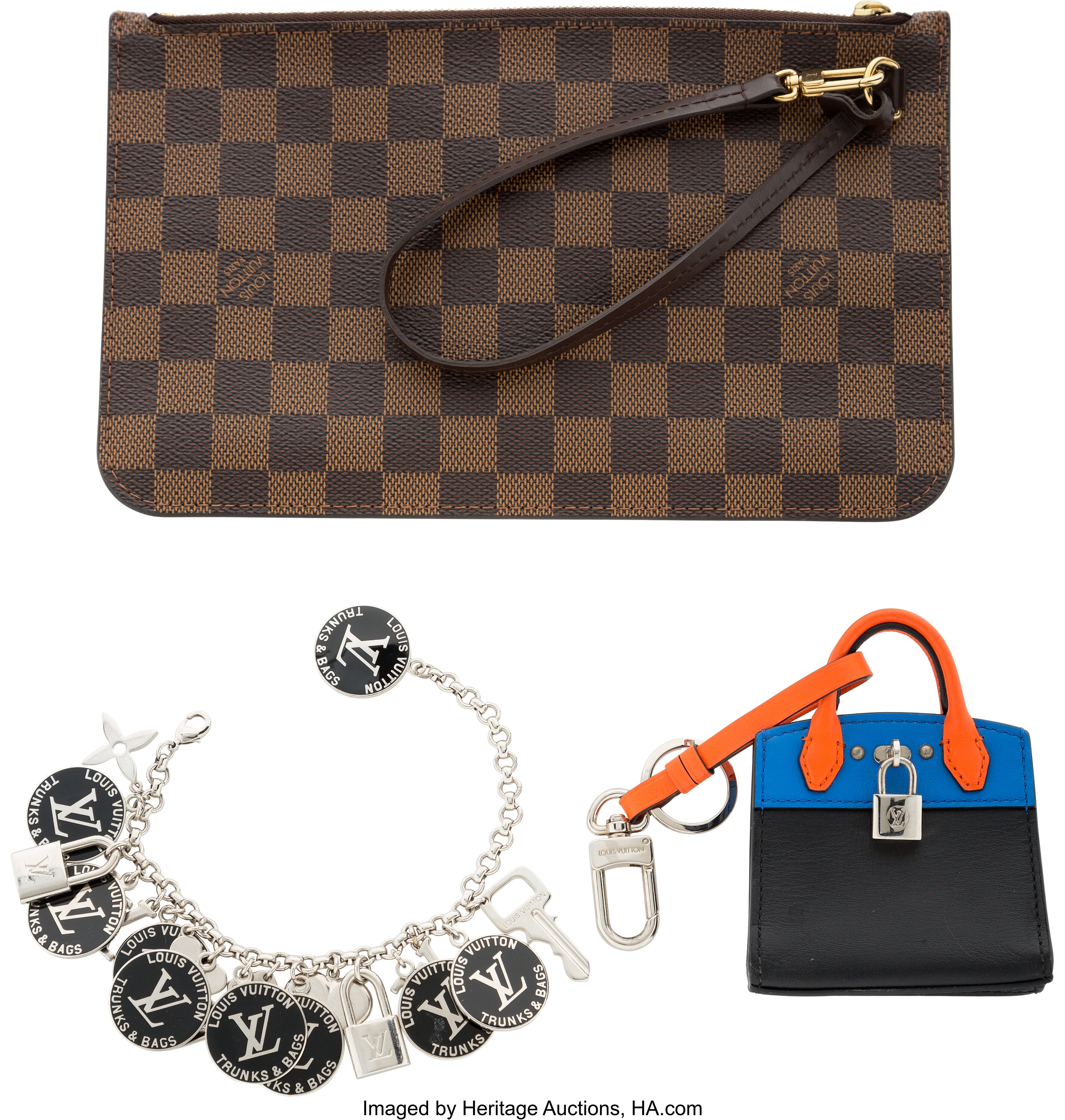 Sold at Auction: Louis Vuitton Damier Keychain