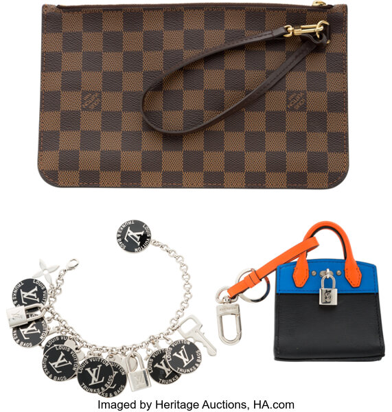 Louis Vuitton Set of Three: Damier Ebene Pochette, Mini Bag