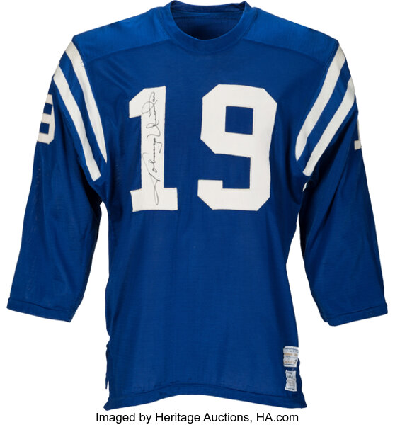 Game-worn Johnny Unitas jersey could get between $50,000-$100,000