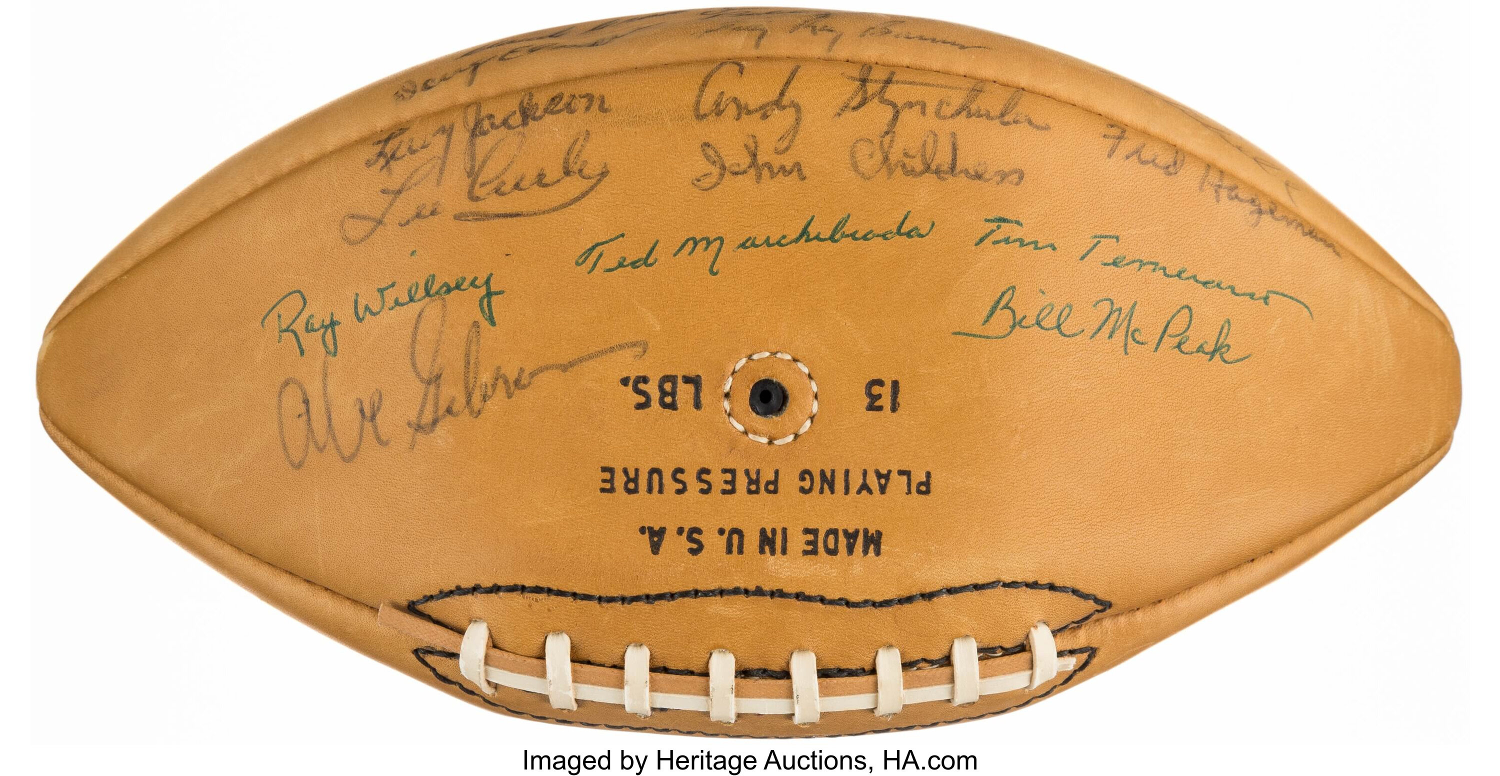 Autographed Footballs, Washington Redskins