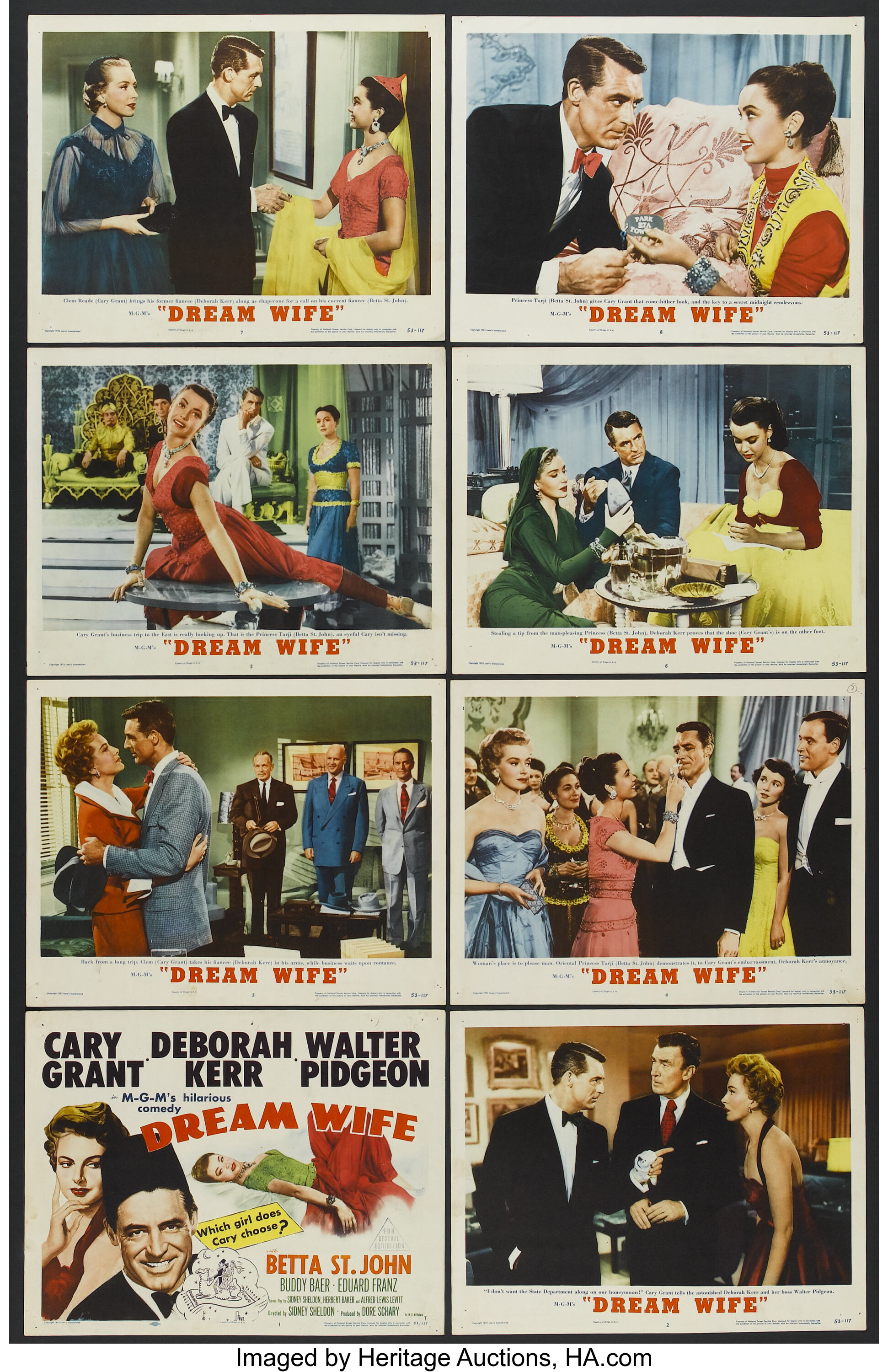 Dream Wife (MGM, 1953). Lobby Card Set of 8 (11