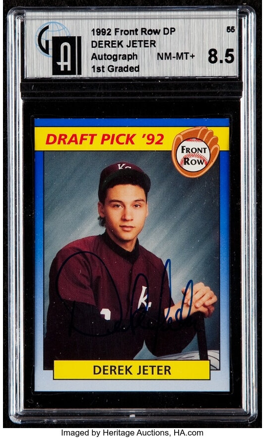 Derek Jeter 1992 Front Draft Pick NM-MT