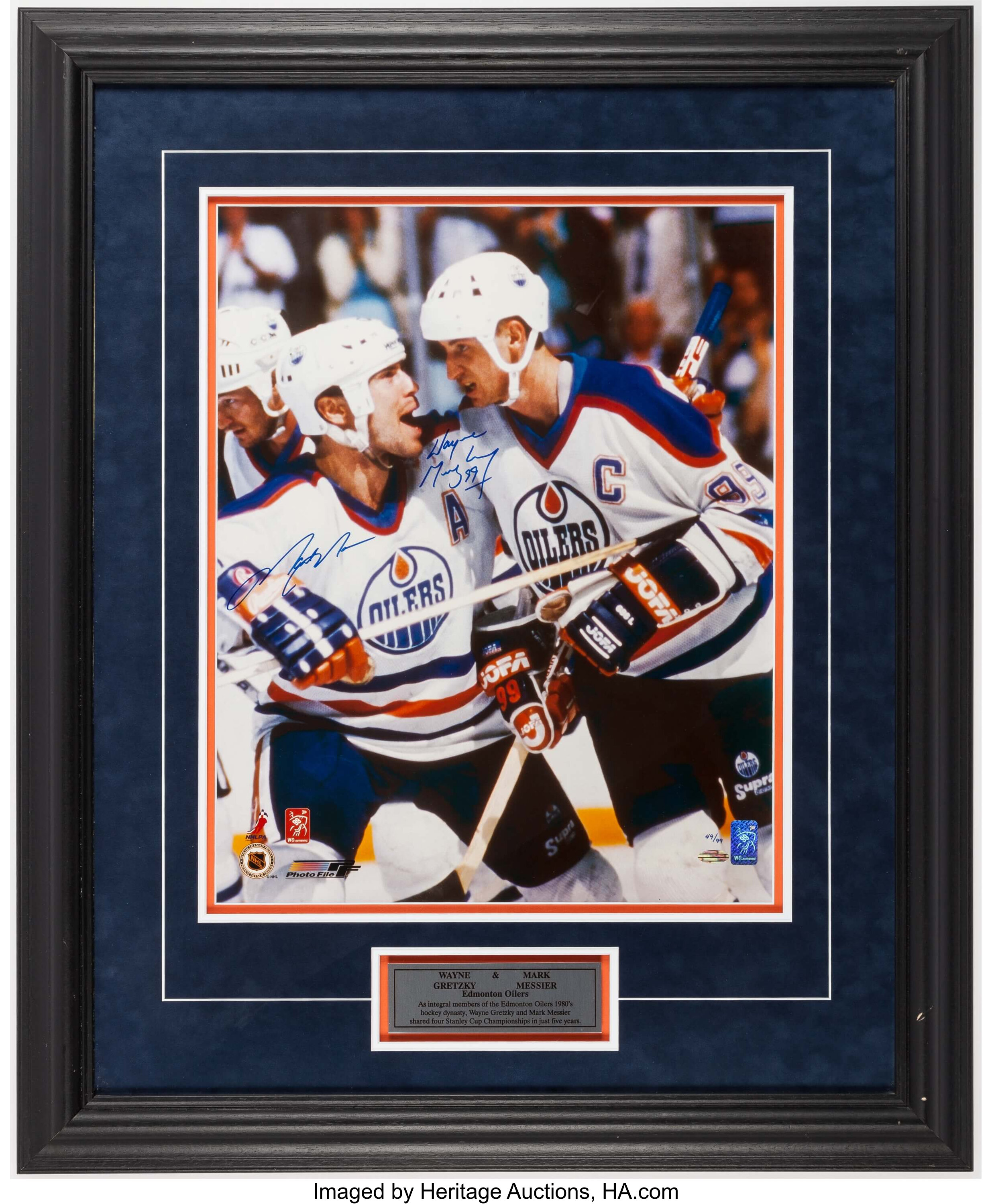 Mark Messier & Wayne Gretzky Edmonton Oilers Multi-Signed 16 x 24 Photograph