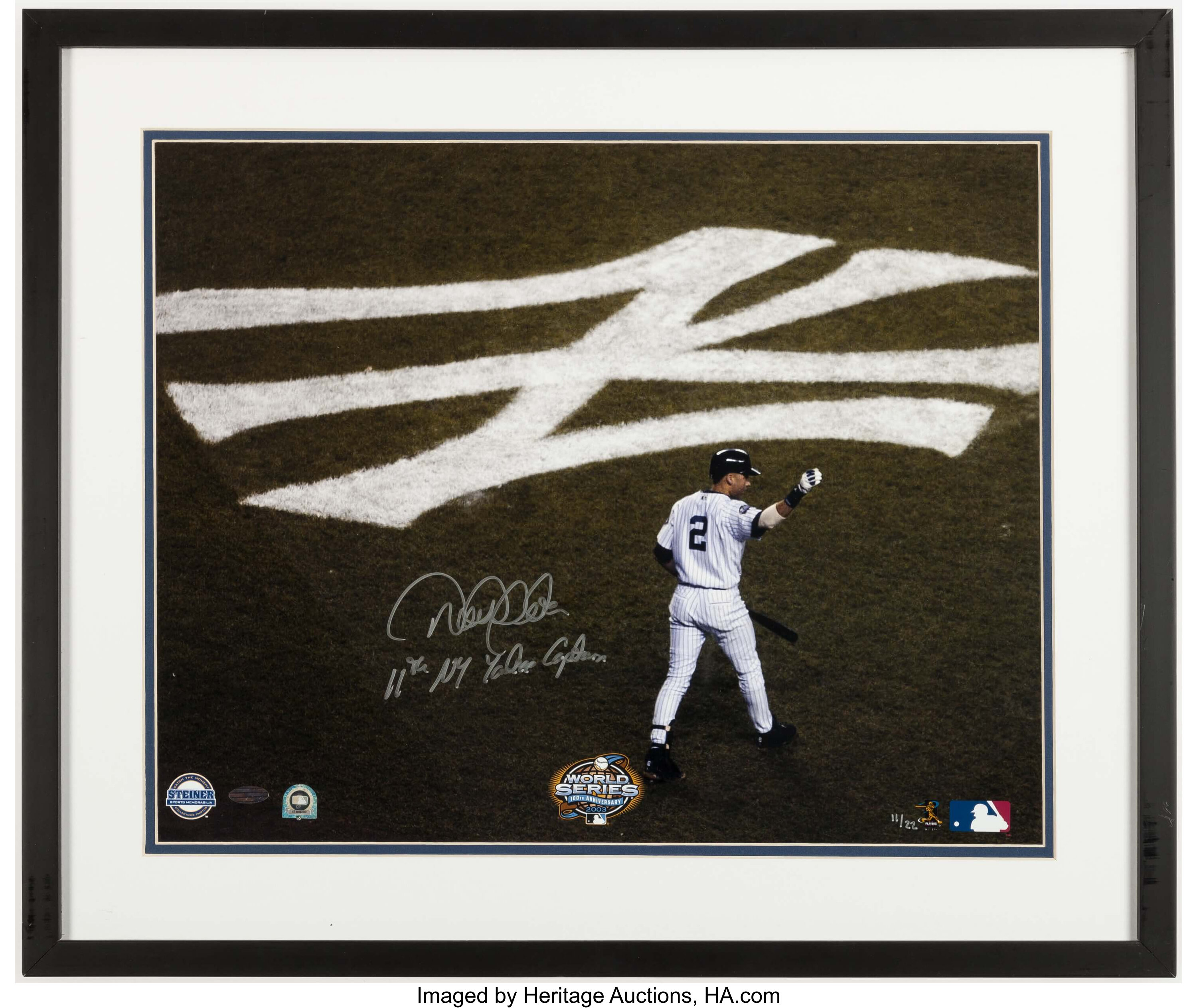 Lot Detail - Lot of (2) Derek Jeter Signed Photos In Framed