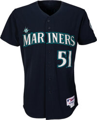 2009 Ichiro Suzuki Game Worn & Signed Seattle Mariners Jersey,, Lot #81966