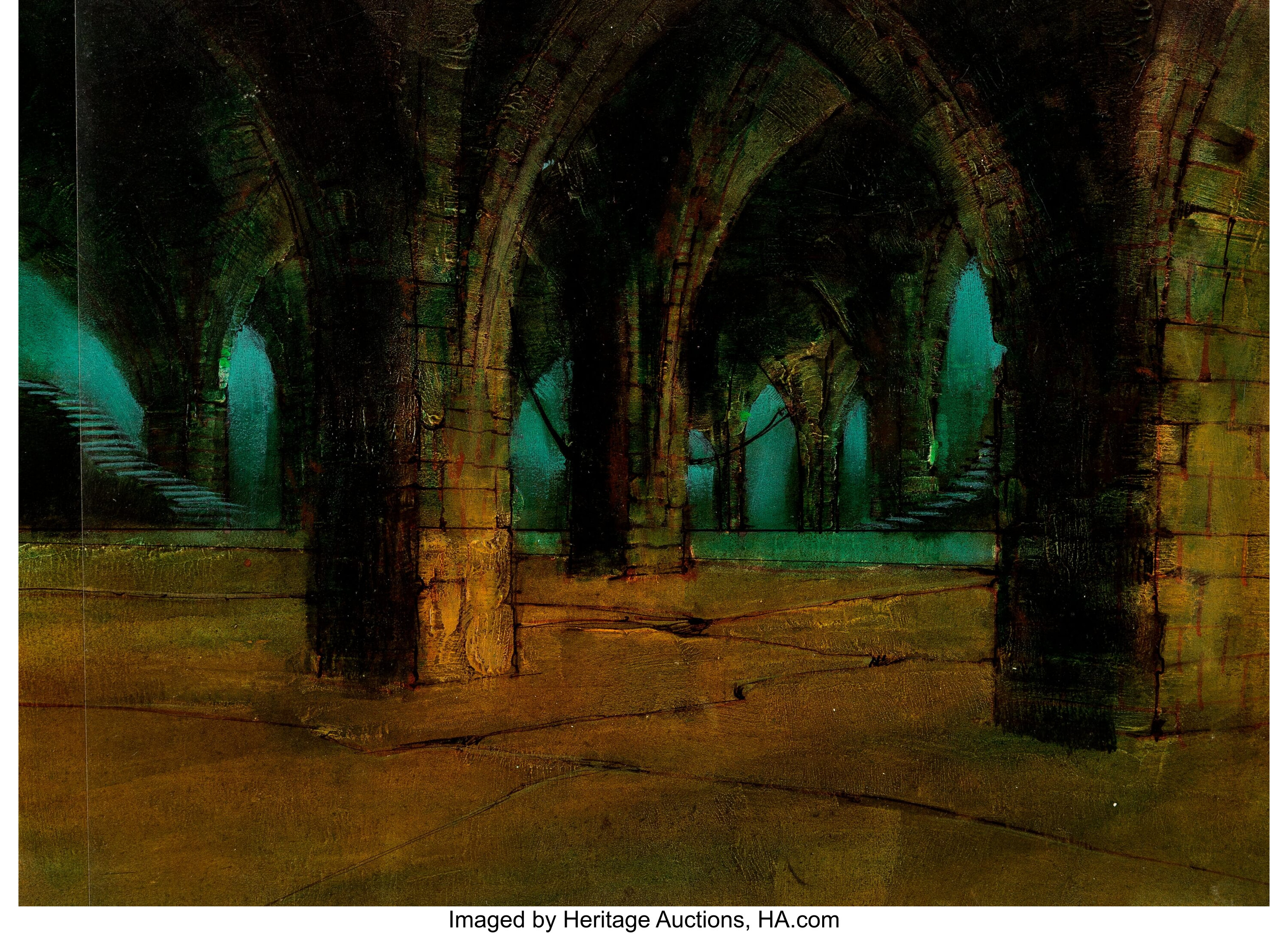 Ralph Bakshi on X: The Bridge of Khazad-dûm background art