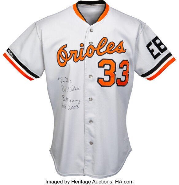 Lot Detail - 1988 EDDIE MURRAY AUTOGRAPHED BALTIMORE ORIOLES GAME