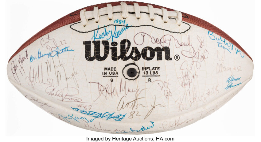 Autographed Footballs, Washington Redskins