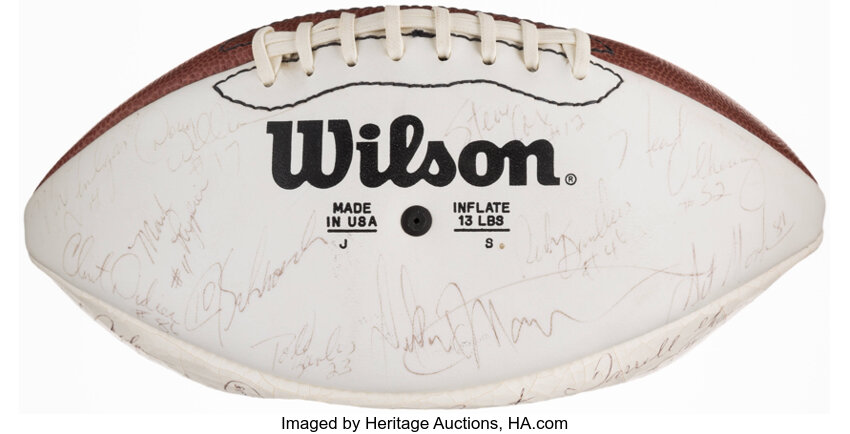 1986 Washington Redskins Team Signed Football. Football