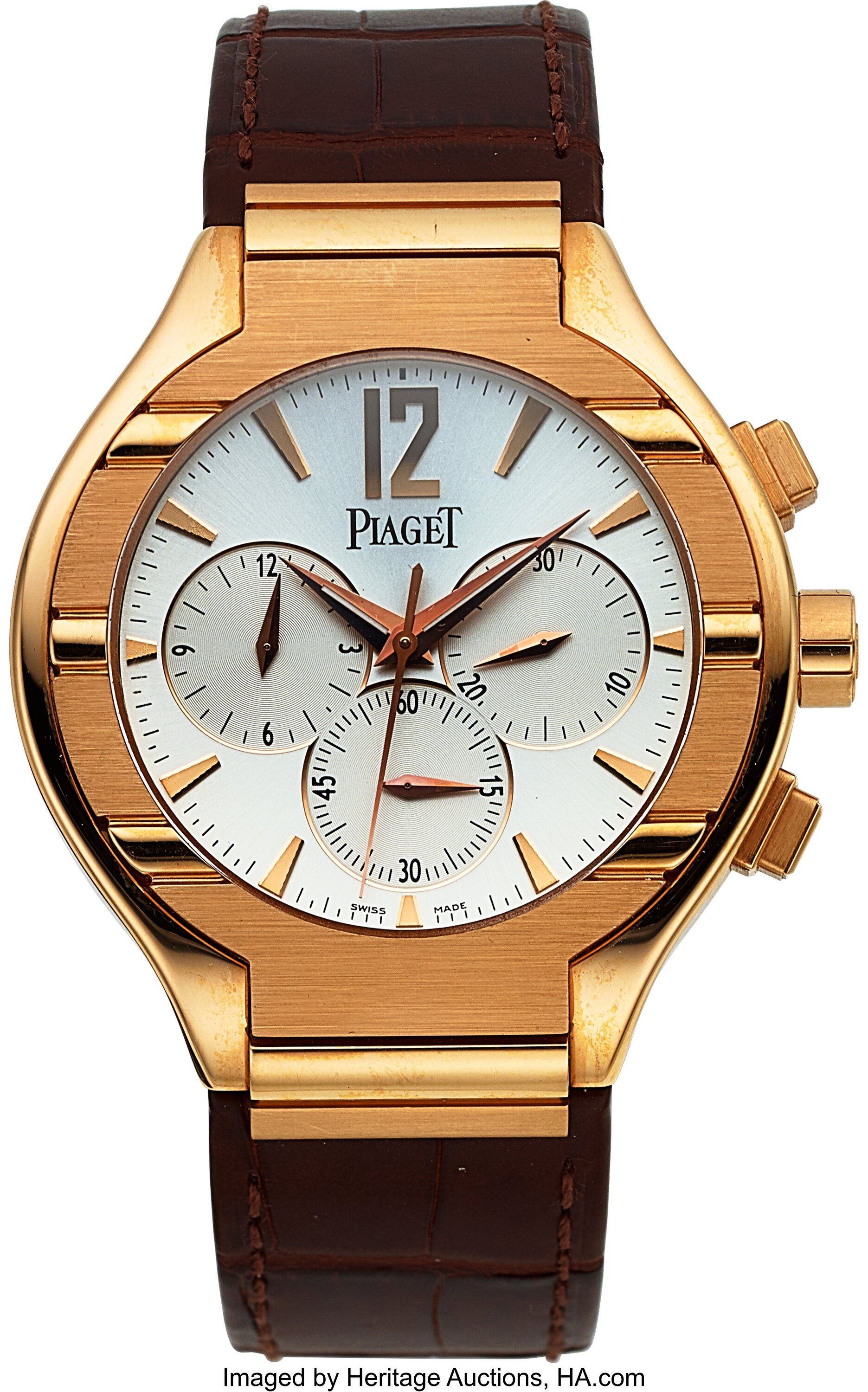 Piaget, Polo Automatic Chronograph, 25th Anniversary, 18K Rose | Lot ...