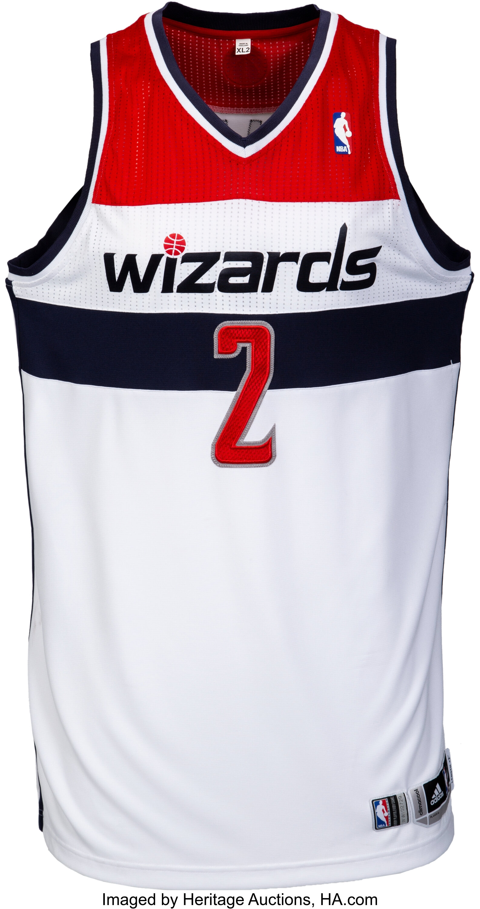 2013-14 John Wall Game Worn Washington Wizards Jersey.