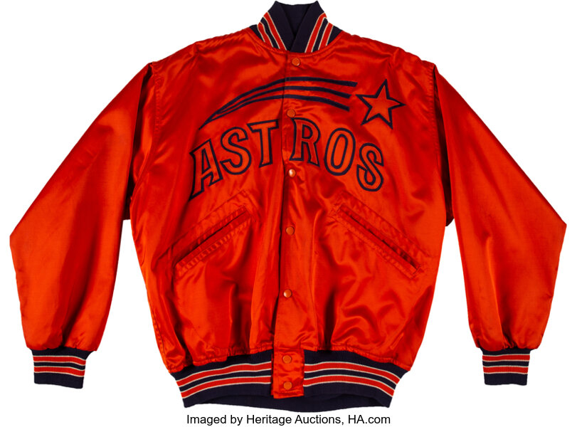 Late 1980s Early 1990s Houston Astros # Game Used Navy Jacket XL DP32904