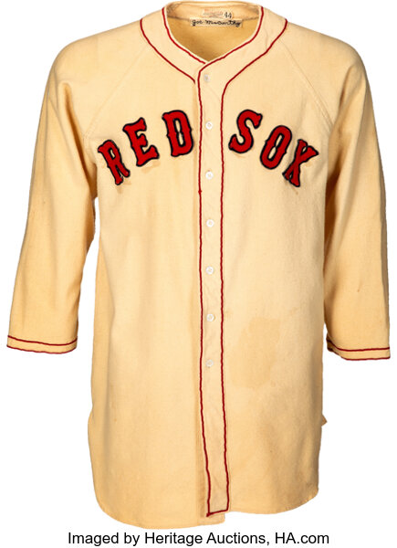 1956 Ted Williams Game Worn Boston Red Sox Jersey, MEARS A7