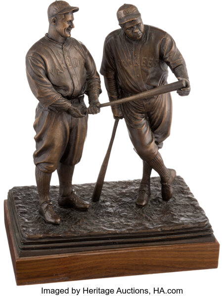 Babe Ruth Statue Bronze Pitching with Boston Red Sox by Palmer