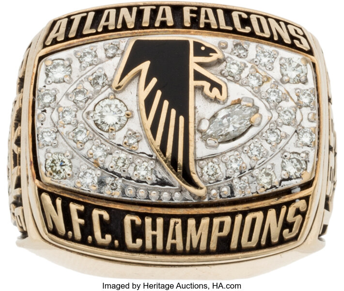 1998 Atlanta Falcons NFC Championship Ring Presented to Safety