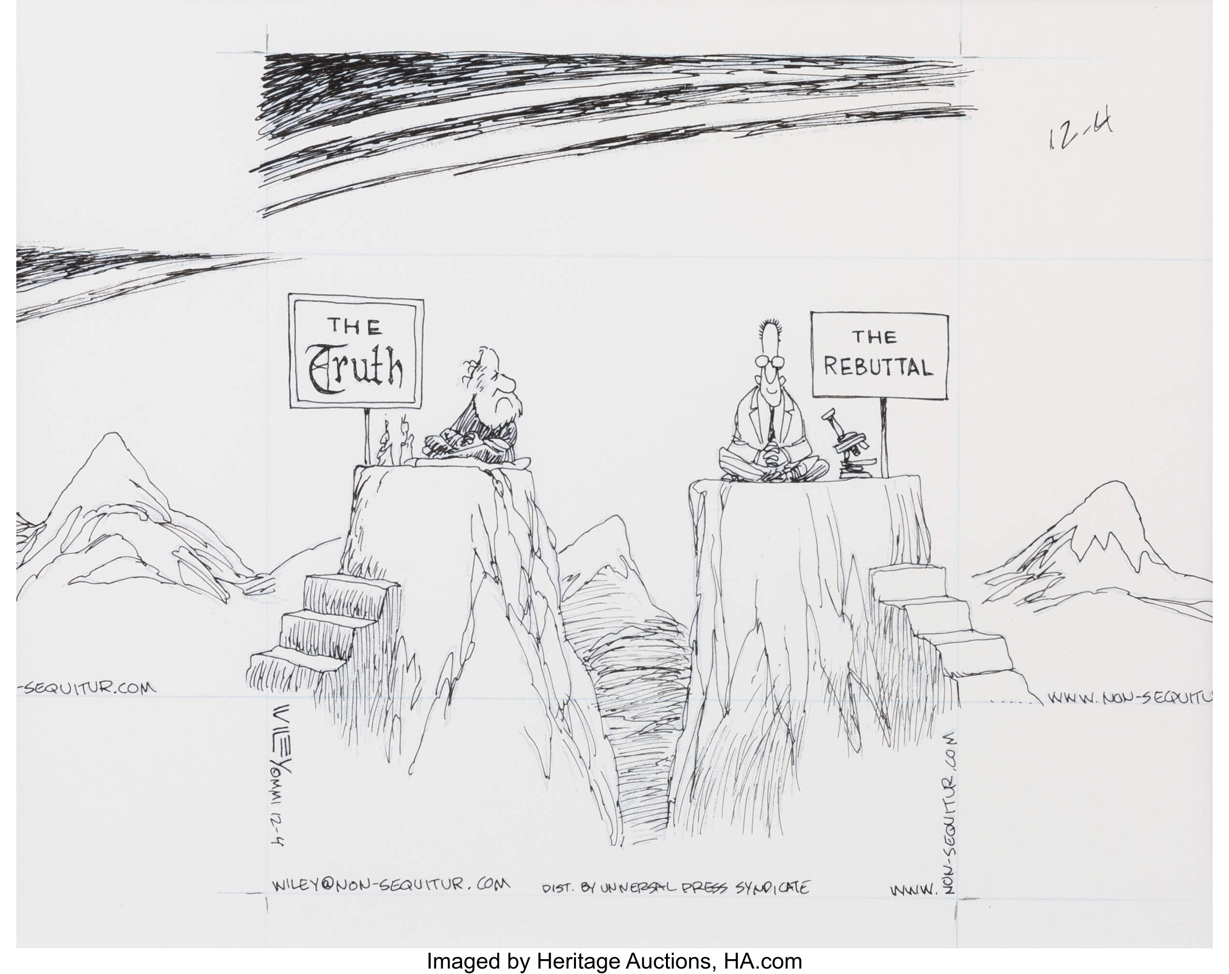 Non Sequitur Comic Strip Porn - Wiley Miller Non-Sequitur Daily Comic Strip Original Art (Universal | Lot  #11149 | Heritage Auctions