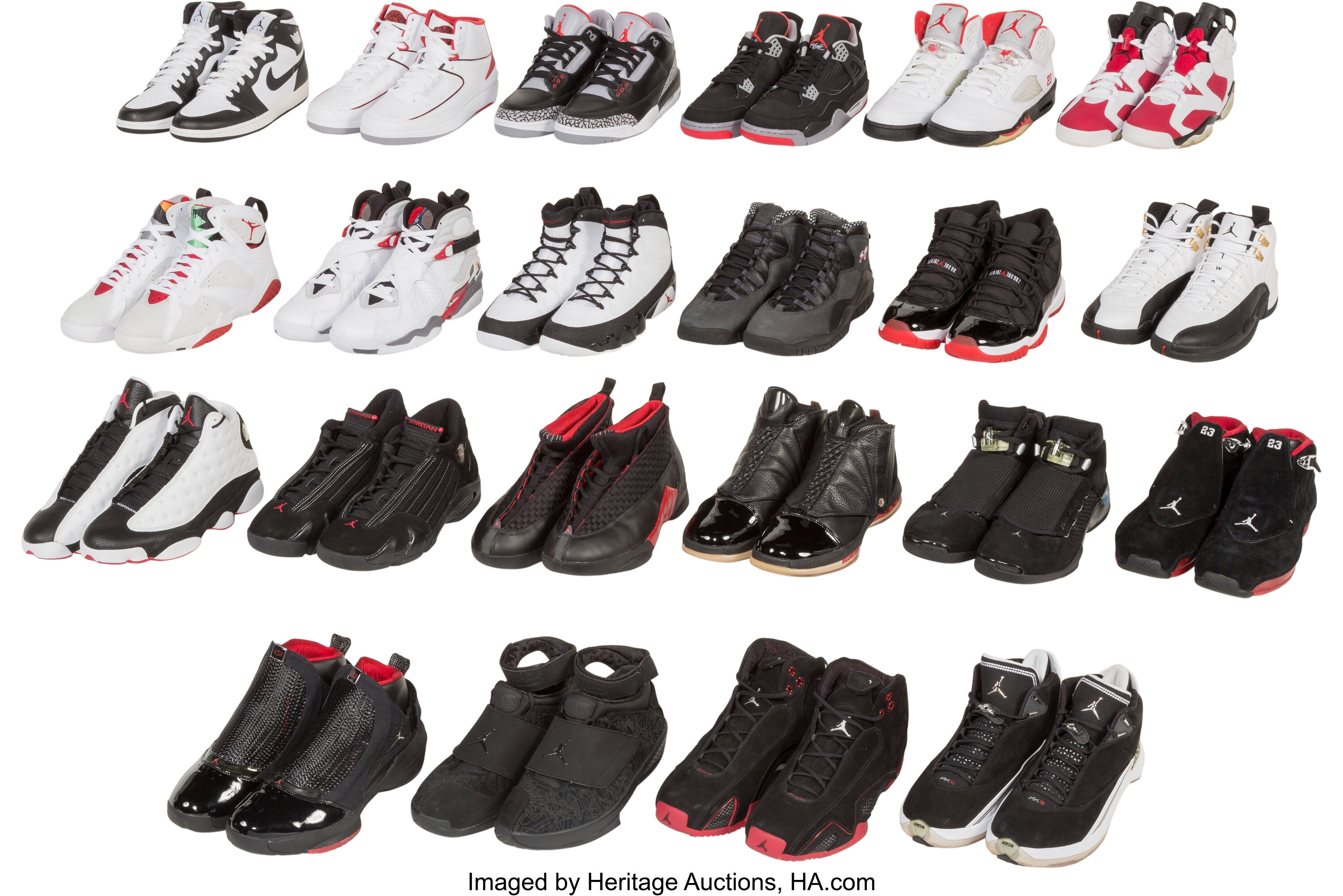 Nike . The Air Jordan Retro Countdown Package 12/11, 2008. 22 pairs | Lot  #66028 | Heritage Auctions