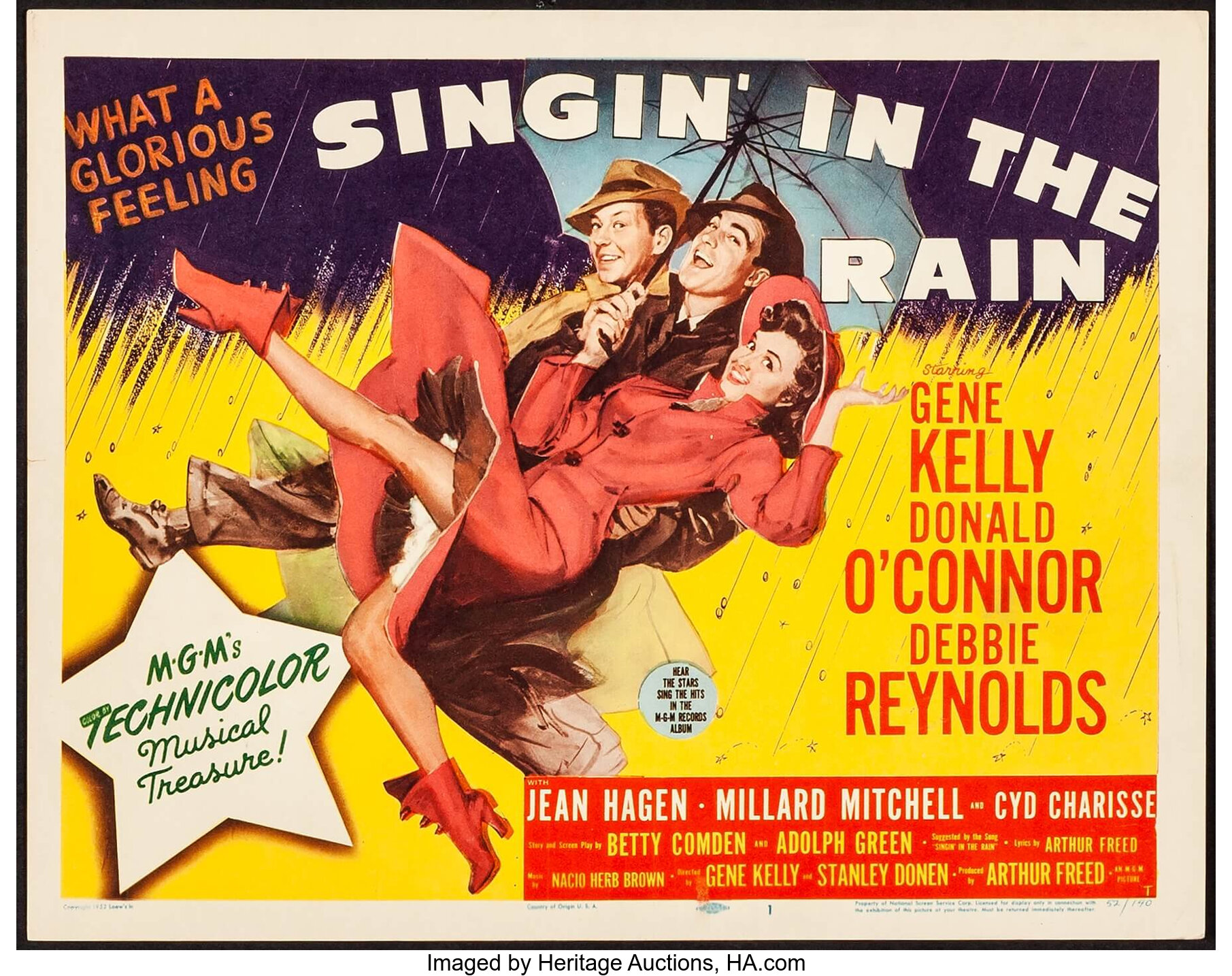 Singin' in the Rain (MGM, 1952). Title Lobby Card (11