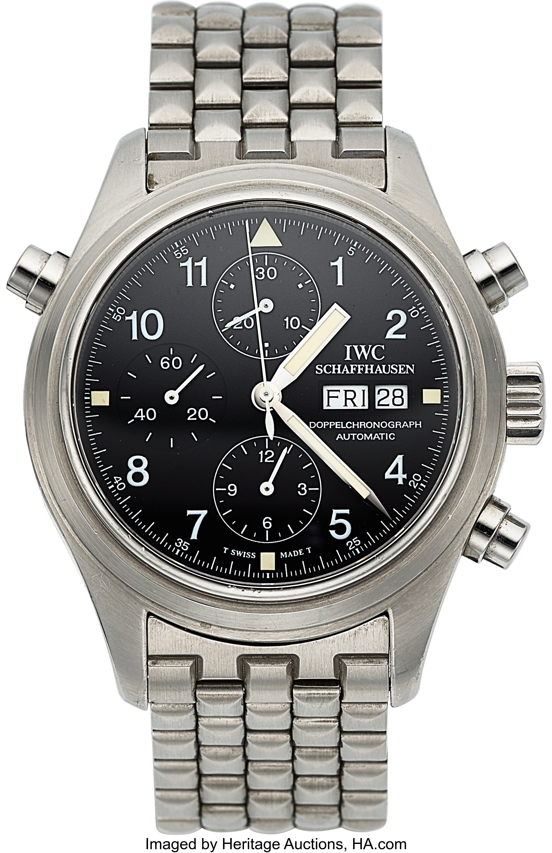 IWC Pilot Doppel Chronograph Rattrapante Ref. 3713 Stainless