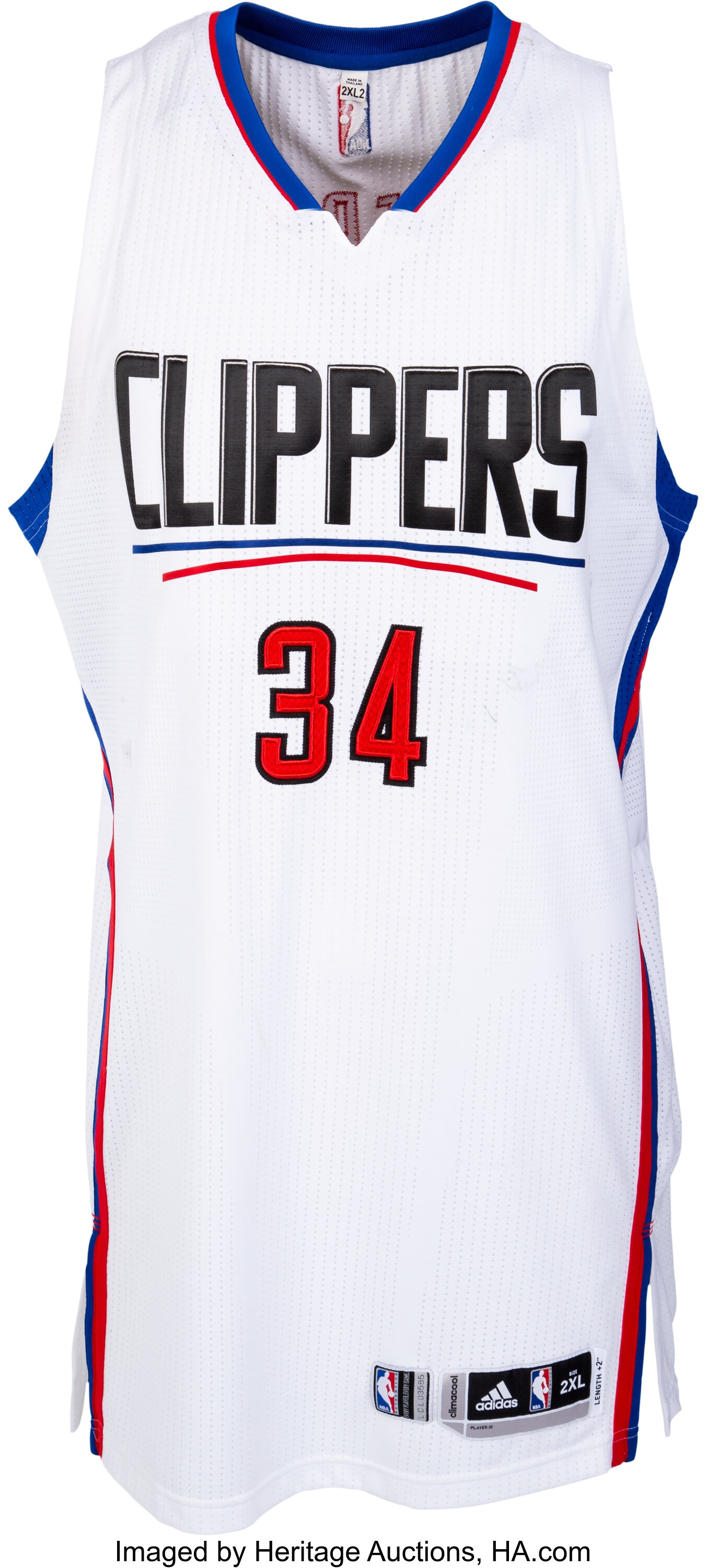 2015-17 Paul Pierce Game Worn Los Angeles Clippers Jersey