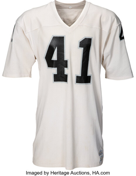 oakland raiders game used jersey