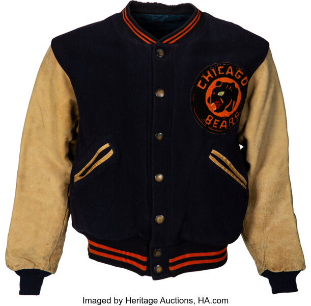 Early 1940's George Halas Game Worn Chicago Bears Sideline Jacket