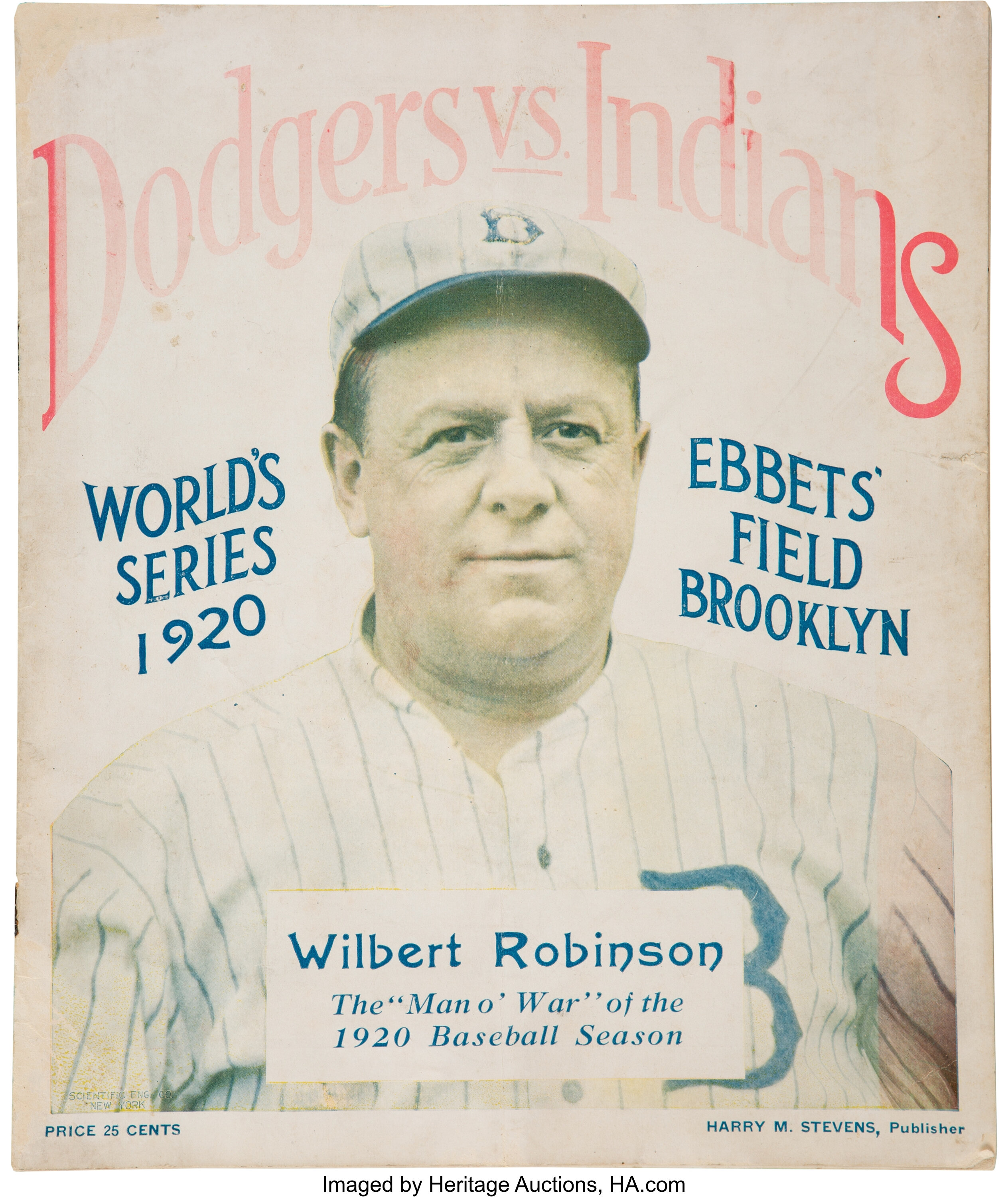 Lot Detail - 1920 World Series Program – Brooklyn Robins at Cleveland  Indians