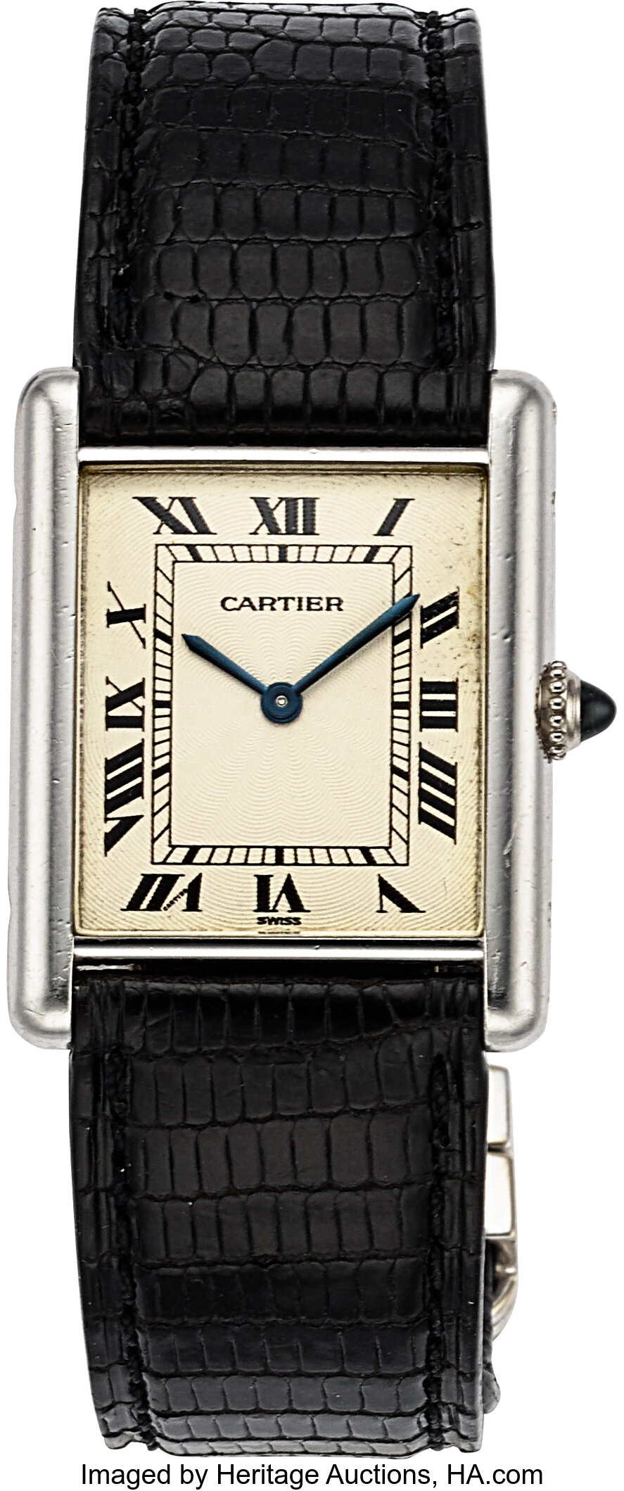 Cartier Tank Mecanique Platinum Ref. 1601 1 . Timepieces Lot