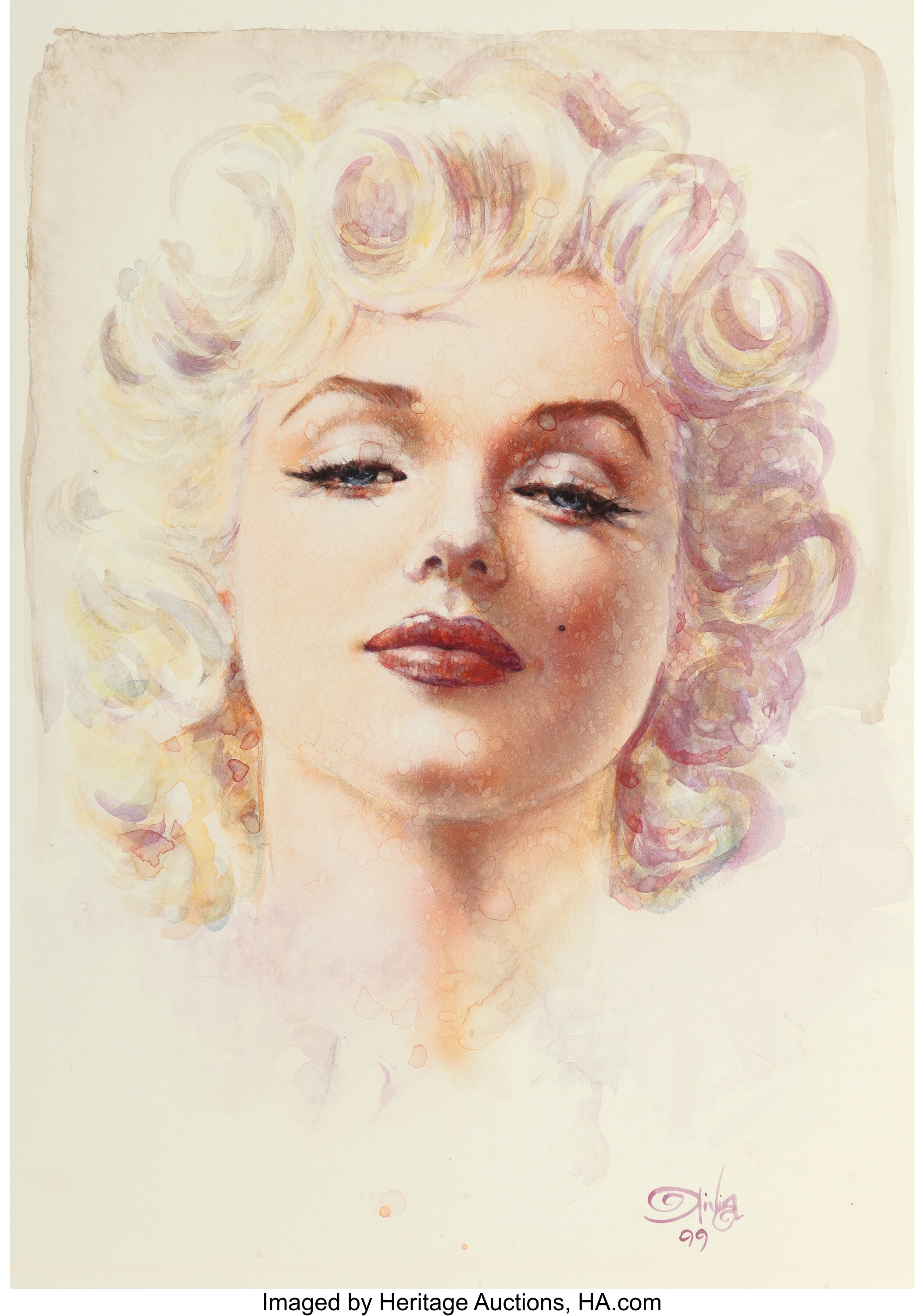 Olivia De Berardinis (American, b. 1948). Marilyn Monroe, 1999. | Lot ...