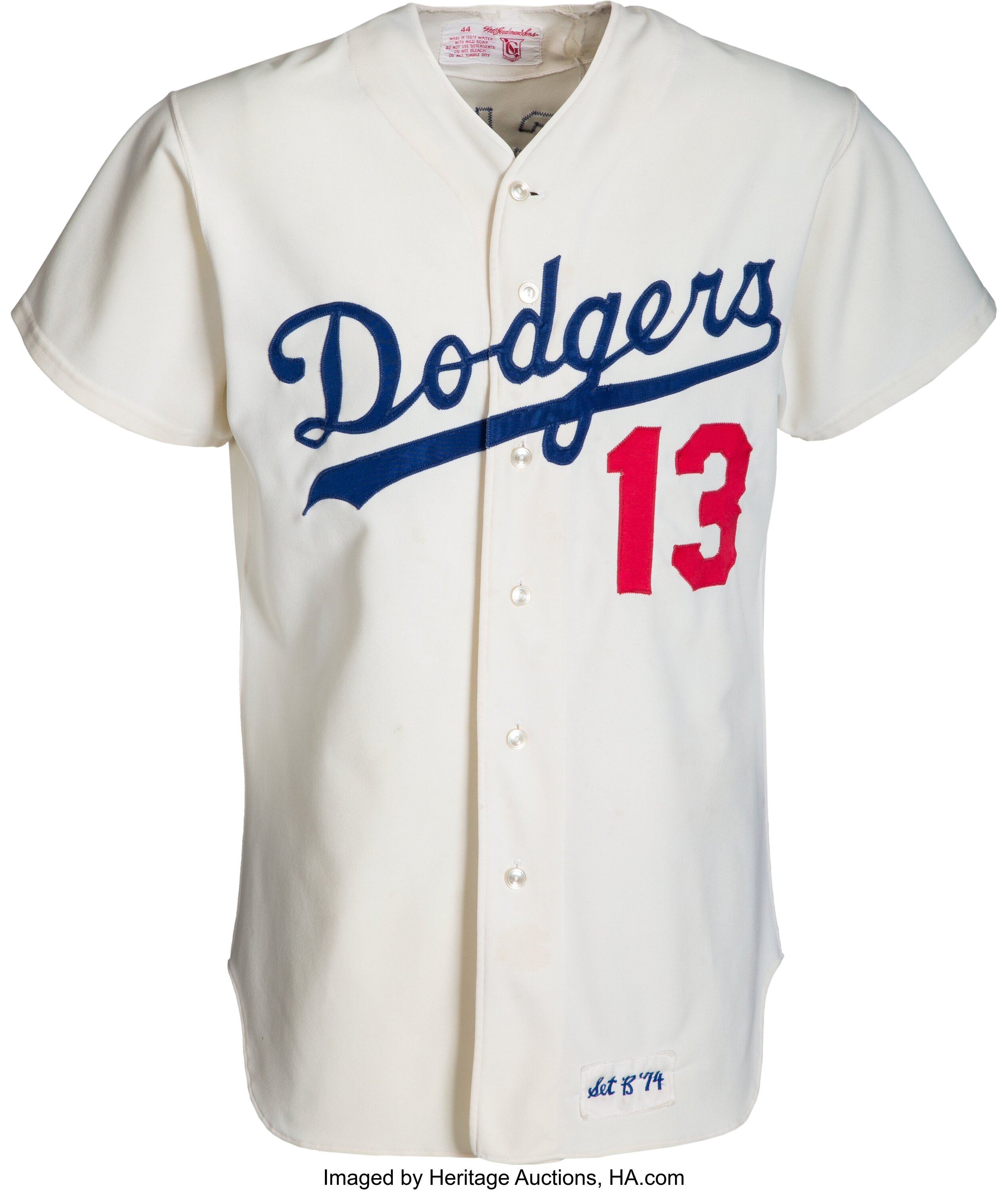 Lot Detail - 1979 Joe Ferguson Los Angeles Dodgers Game Worn Road Jersey  and 1980 Home Pants