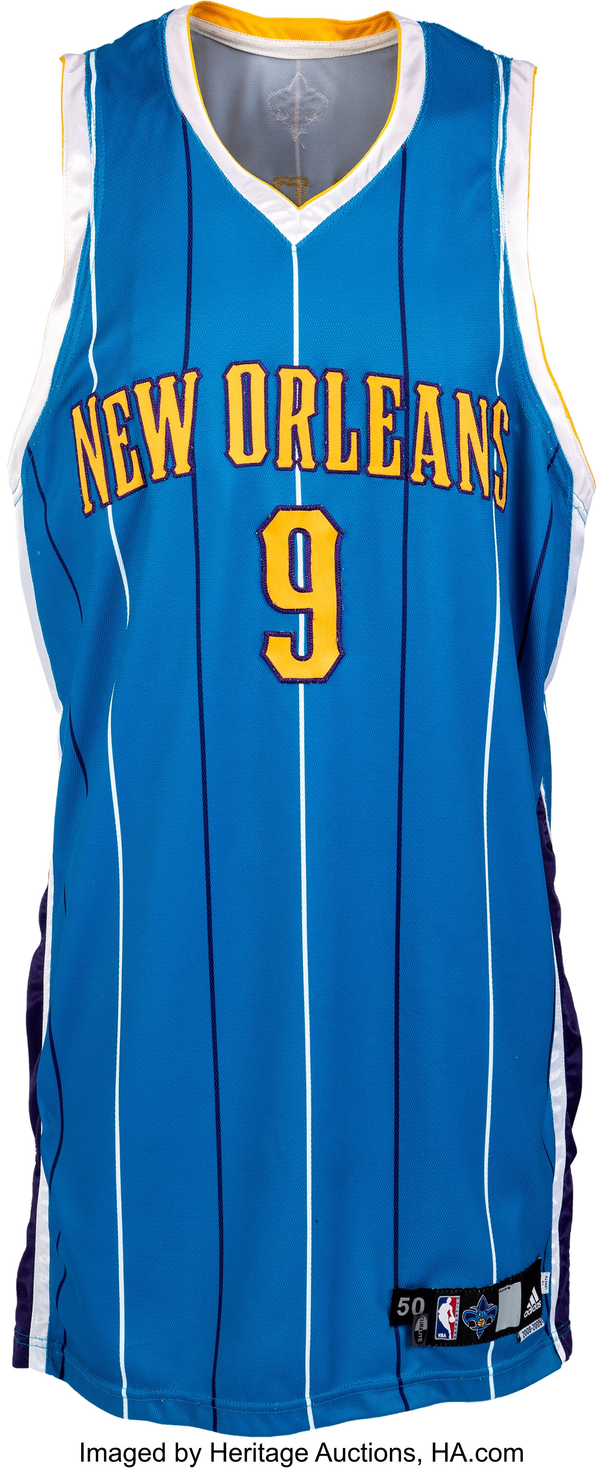 2008 09 Morris Peterson Game Worn New Orleans Hornets Jersey