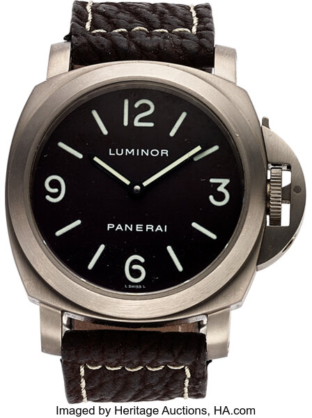 Panerai Pam 116 E 0170 1200 Luminor Titanium Base Tobacco dial