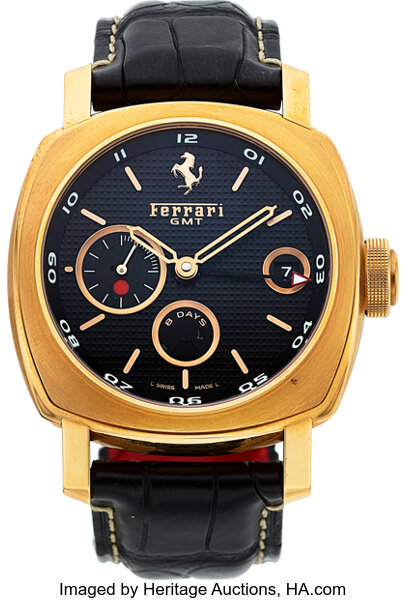 Panerai Ferrari Ref. FER00007 8 Day GMT 18K Pink Gold No. F