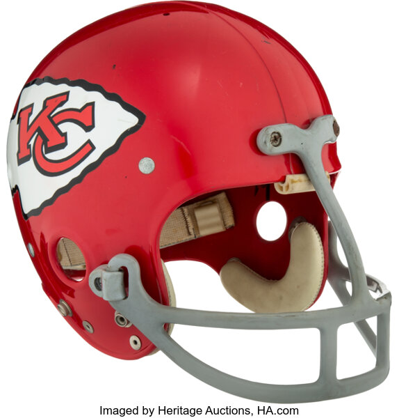 Vintage Seventies Kansas City Chiefs Football Helmet Art - Row One Brand