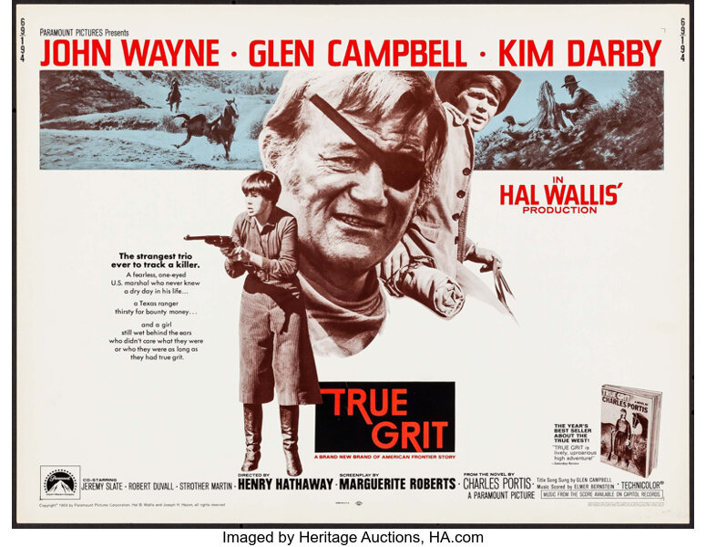 Movie Posters:Western, True Grit (Paramount, 1969). Half Sheet (22