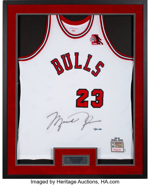 MICHAEL JORDAN Autographed Bulls Original Champion Rookie Jersey UDA LE  21/50