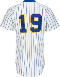 Robin Yount Signed Authentic Mitchell Ness Brewers Stat Jersey JSA