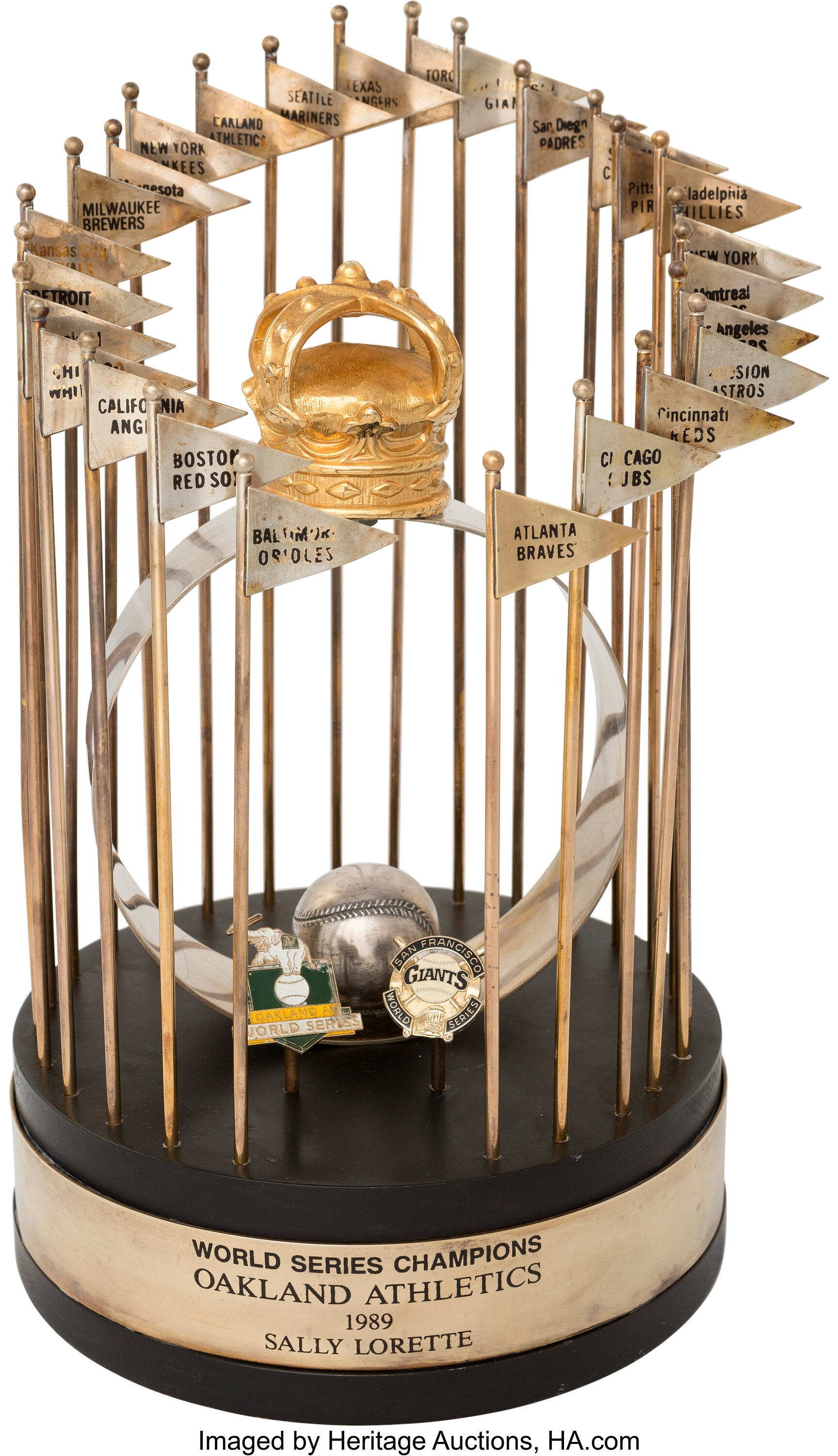 1972 Oakland Athletics Large World Series Championship Trophy