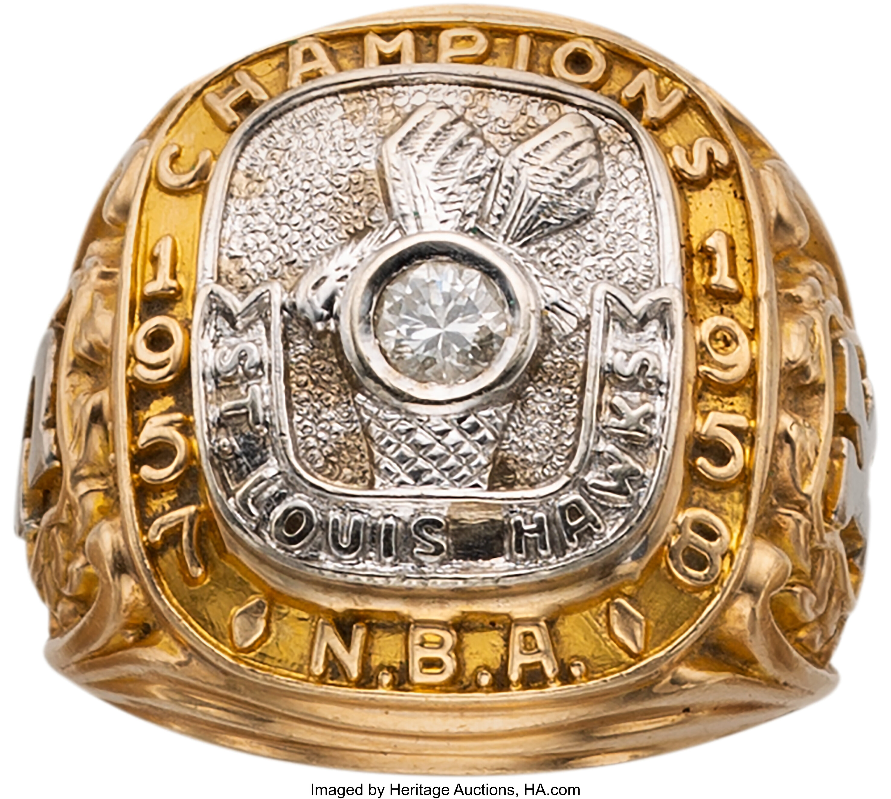 St. Louis Hawks 1958 NBA Champions Pin - Limited 1,000