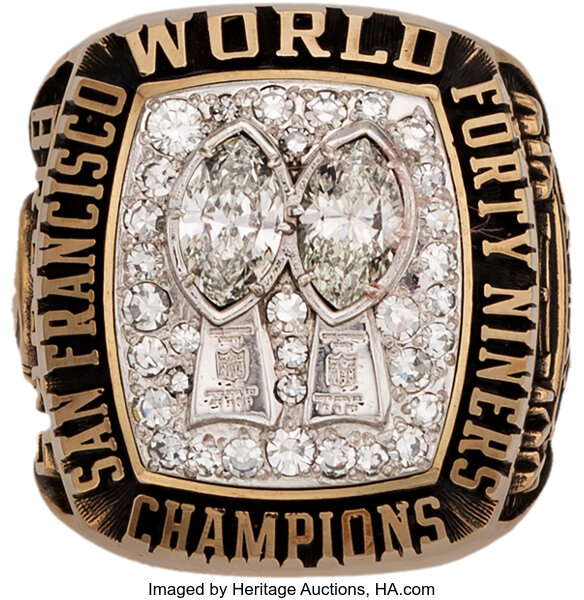 1989 San Francisco 49ers Super Bowl XXIV NFL Championship Ring, Lot #80091