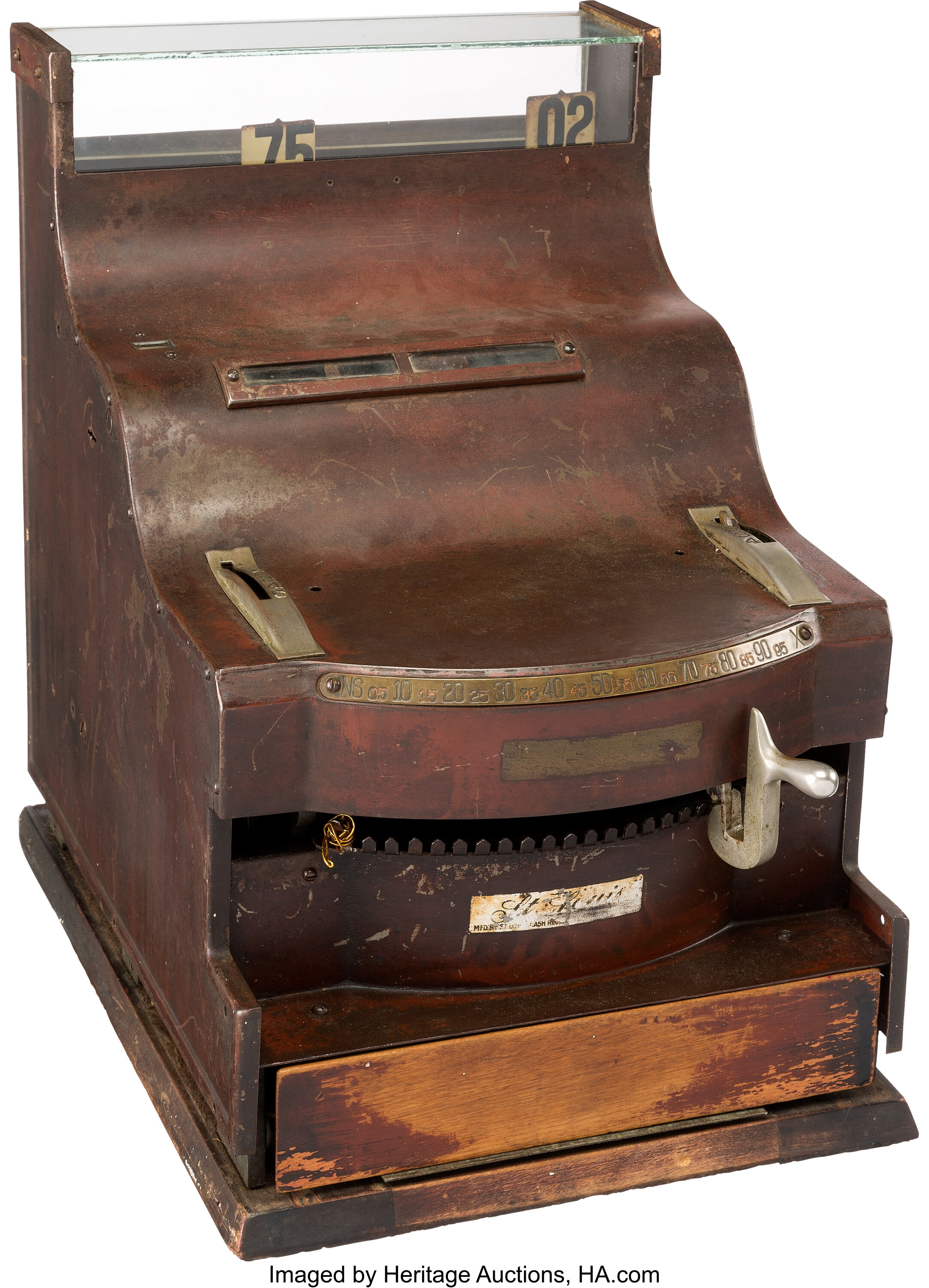 Circa 1920s St. Louis Cash Register. Good. This 1920s-era St