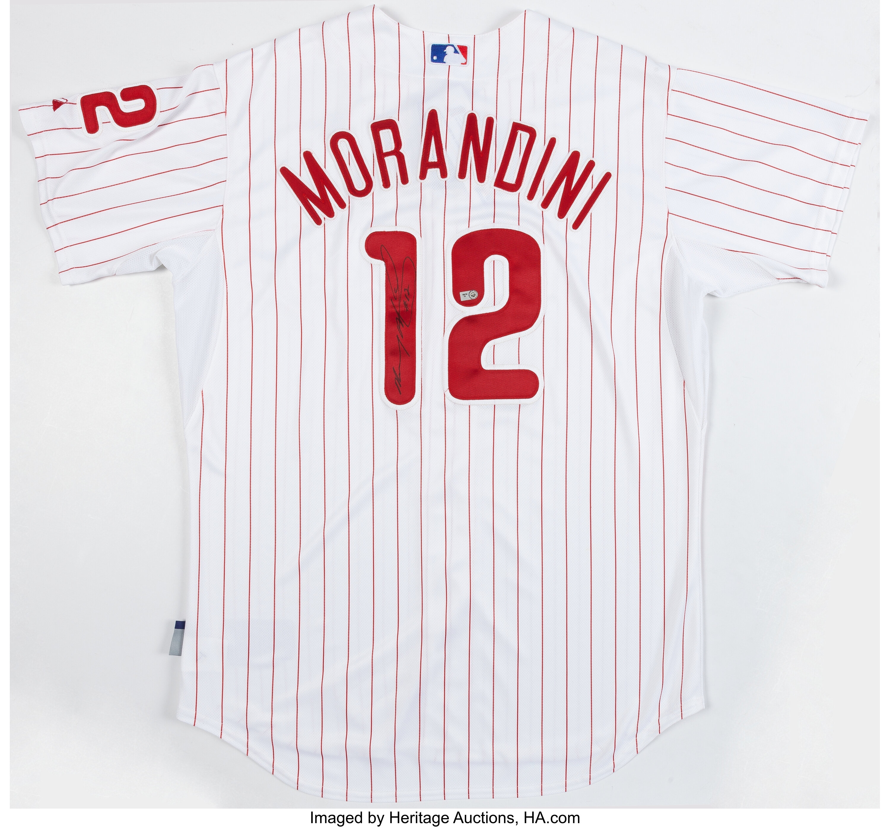 Lot Detail - Mickey Morandini Signed Phillies Jersey