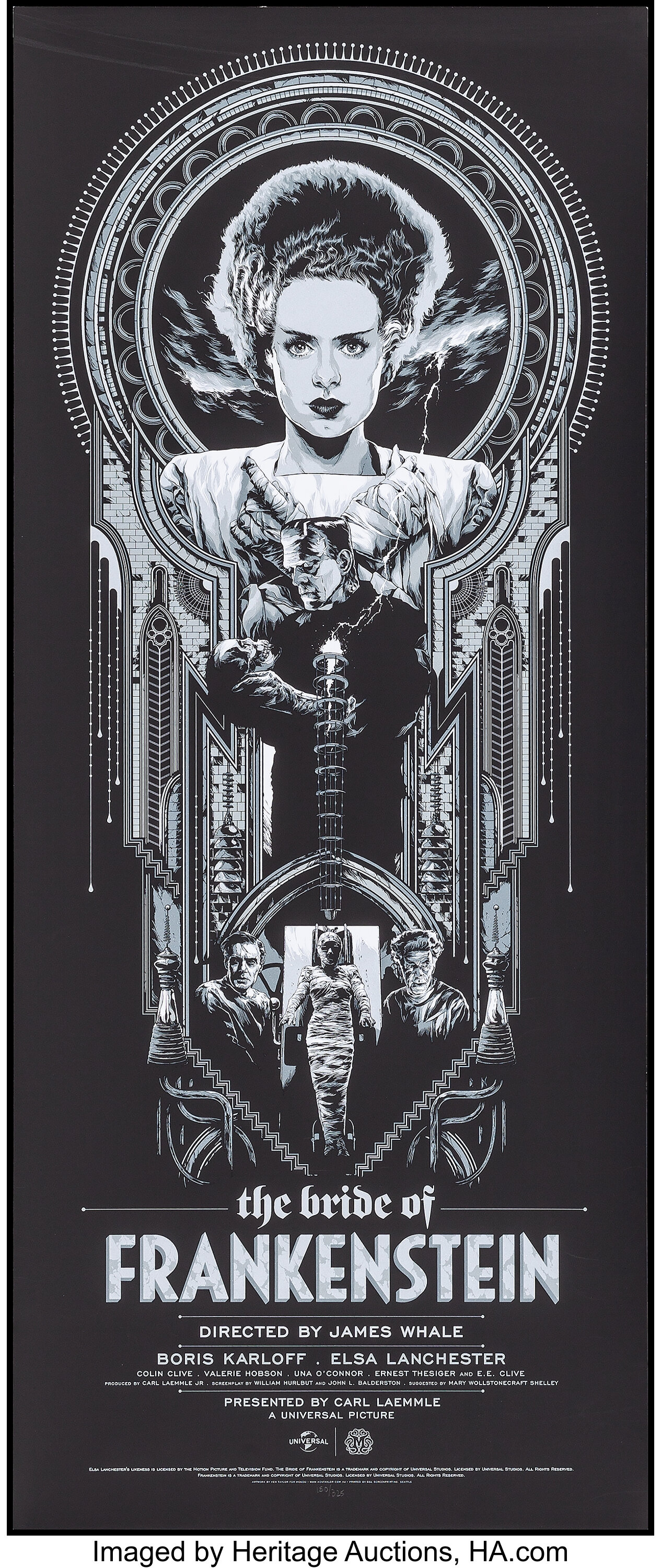 frankenstein poster mondo