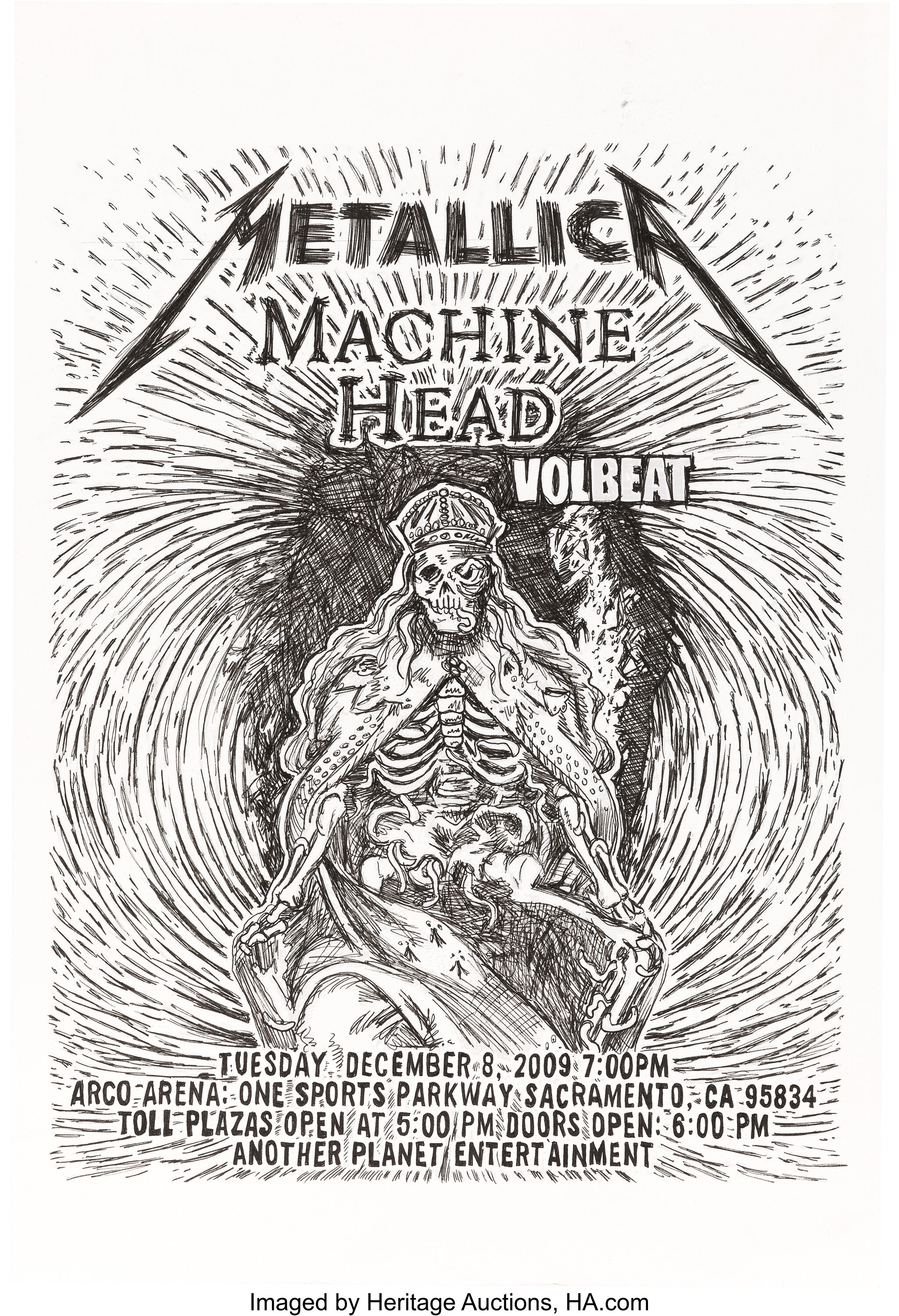 metallica concert poster